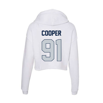 Samford - NCAA Football : Romello Cooper - Women's Crop Fleece Hoodie-1