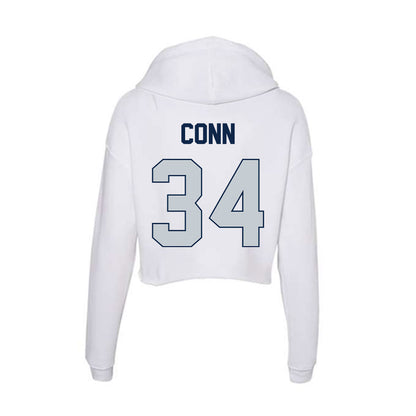 Samford - NCAA Football : Spencer Conn - Women's Crop Fleece Hoodie-1
