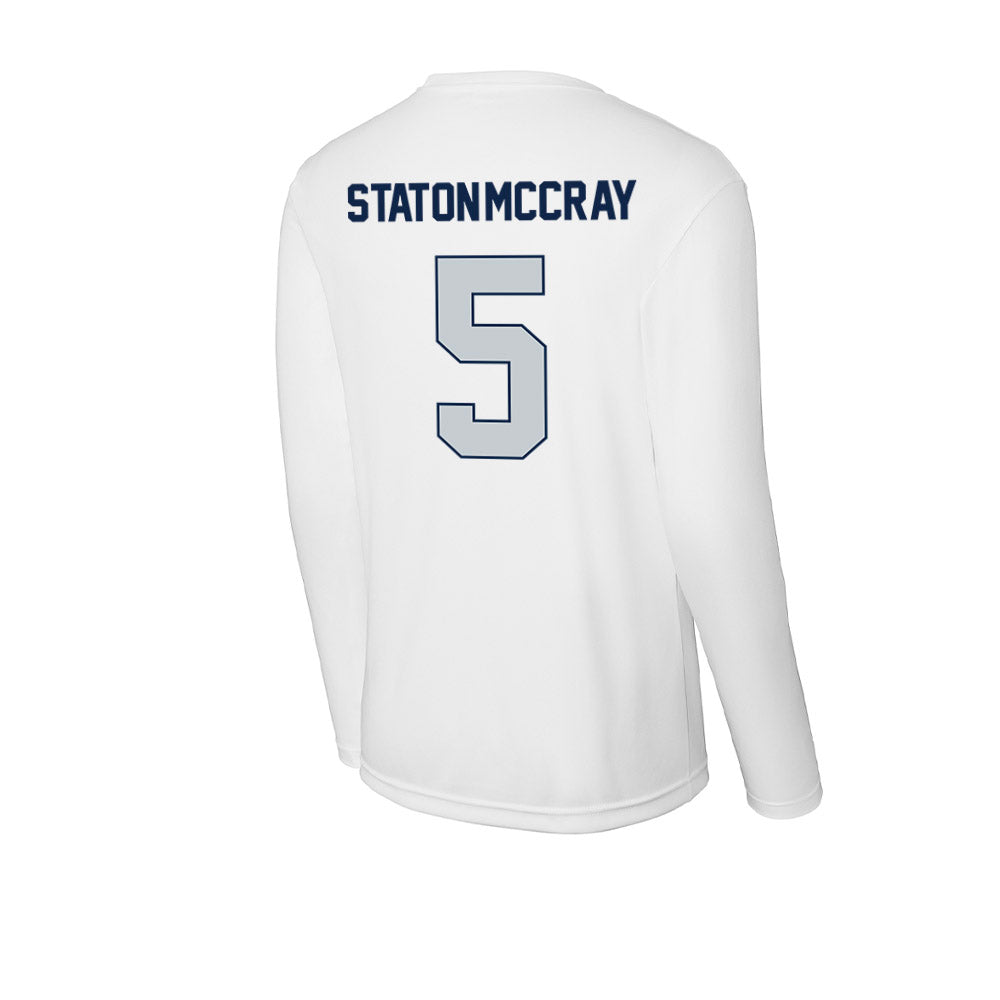 Samford - NCAA Men's Basketball : AJ Staton-McCray - Activewear Long Sleeve T-Shirt-1