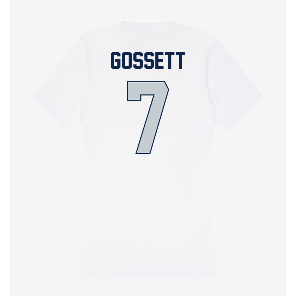Samford - NCAA Men's Basketball : JD Gossett - Women's V-Neck T-Shirt-1