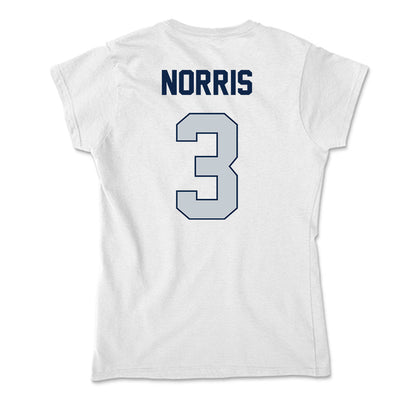 Samford - NCAA Men's Basketball : Keaton Norris - Soft Style Women’s T-Shirt-1