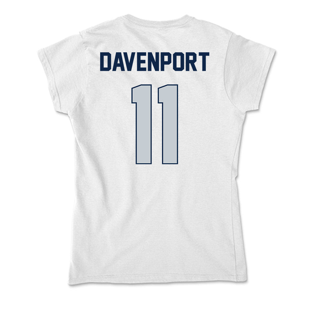 Samford - NCAA Men's Basketball : Cooper Davenport - Soft Style Women’s T-Shirt-1