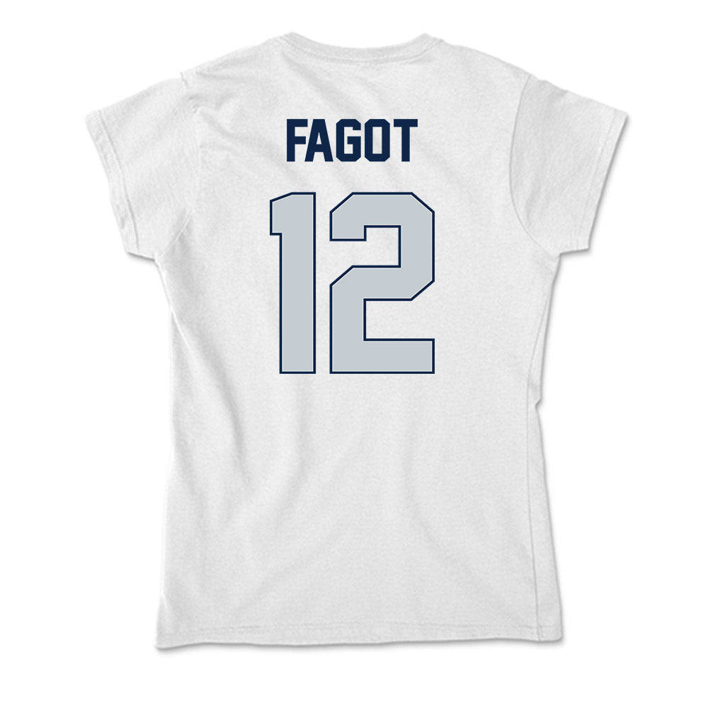 Samford - NCAA Baseball : Christopher Fagot - Soft Style Women’s T-Shirt-1