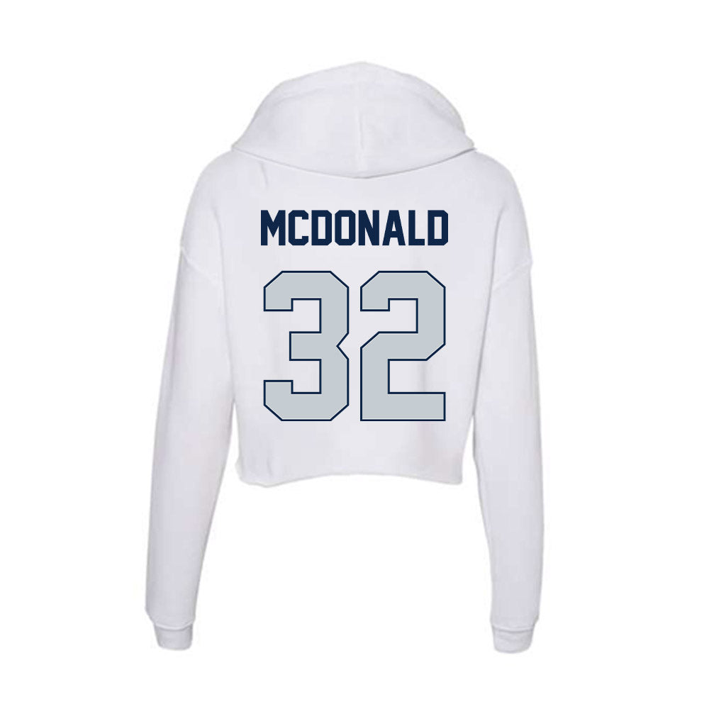 Samford - NCAA Baseball : Parker McDonald - Women's Crop Fleece Hoodie-1