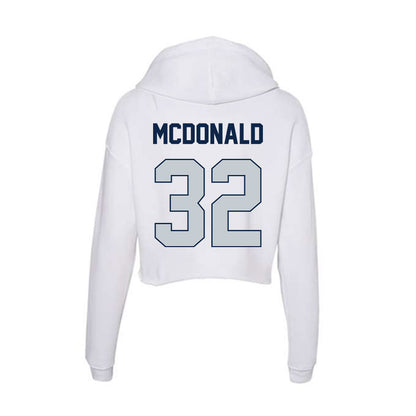 Samford - NCAA Baseball : Parker McDonald - Women's Crop Fleece Hoodie-1