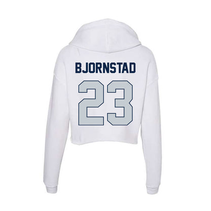 Samford - NCAA Women's Basketball : Kayte Madison Bjornstad - Women's Crop Fleece Hoodie-1