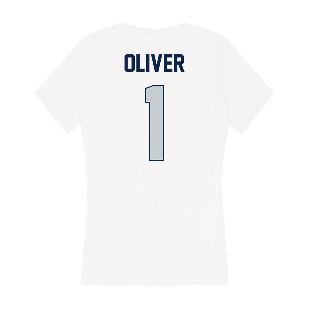Samford - NCAA Football : Ryan Oliver - Women's V-Neck T-Shirt-1