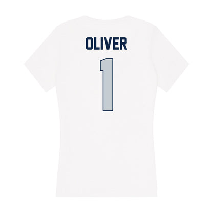 Samford - NCAA Football : Ryan Oliver - Women's V-Neck T-Shirt-1