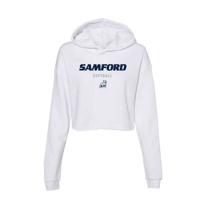 Samford - NCAA Softball : Ella Nelson - Women's Crop Fleece Hoodie-0