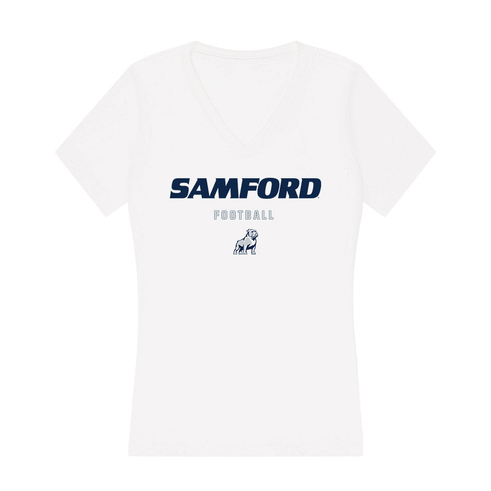 Samford - NCAA Football : Will Shields - Women's V-Neck T-Shirt-0