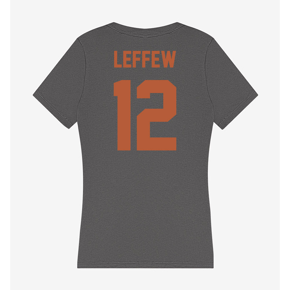 Texas - NCAA Baseball : Haiden Leffew - Women's V-Neck T-Shirt-1