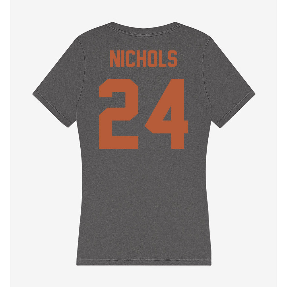 Texas - NCAA Softball : Jaycie Nichols - Women's V-Neck T-Shirt-1