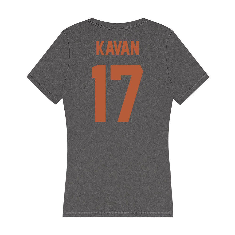 Texas - NCAA Softball : Teagan Kavan - Women's V-Neck T-Shirt-1