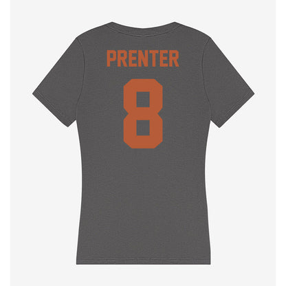 Texas - NCAA Women's Basketball : Grace Prenter - Women's V-Neck T-Shirt-1