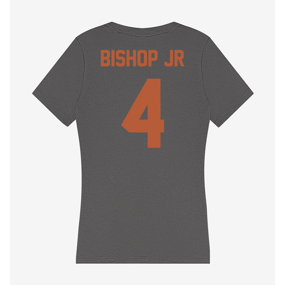 Texas - NCAA Football : Jermaine Bishop Jr - Women's V-Neck T-Shirt-1
