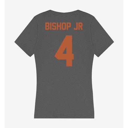 Texas - NCAA Football : Jermaine Bishop Jr - Women's V-Neck T-Shirt-1