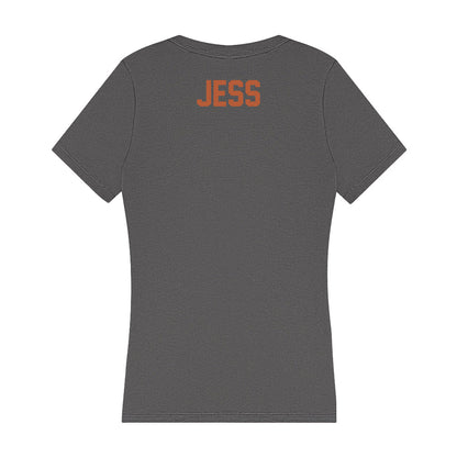 Texas - NCAA Women's Cross Country : Eva Jess - Women's V-Neck T-Shirt-1