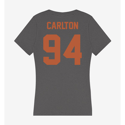 Texas - NCAA Football : JAMARION CARLTON - Women's V-Neck T-Shirt-1