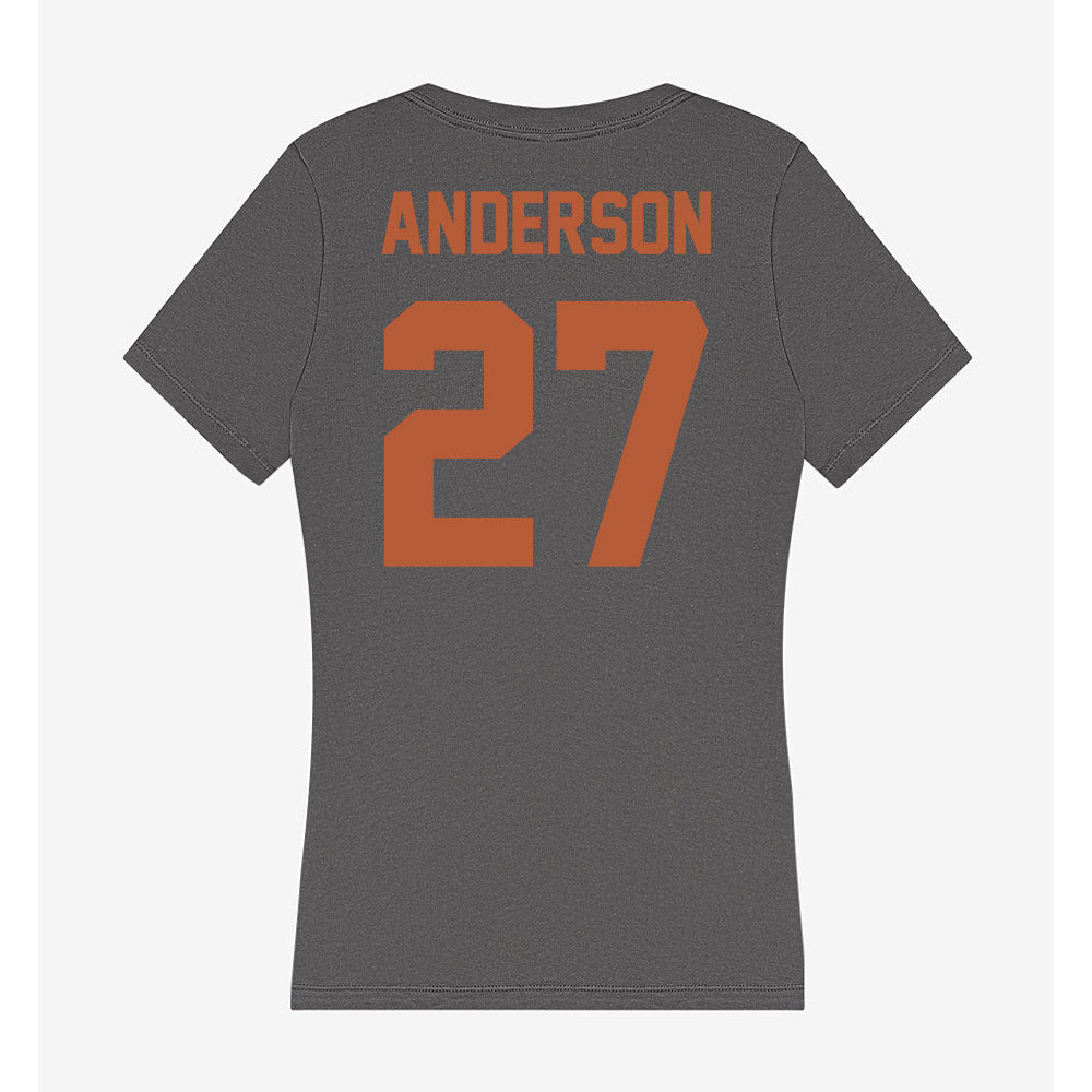 Texas - NCAA Softball : Taylor Anderson - Women's V-Neck T-Shirt-1