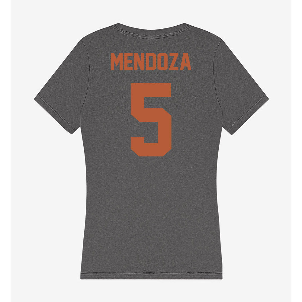Texas - NCAA Baseball : Ethan Mendoza - Women's V-Neck T-Shirt-1