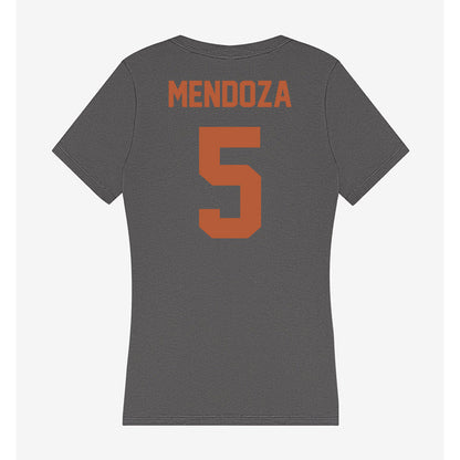 Texas - NCAA Baseball : Ethan Mendoza - Women's V-Neck T-Shirt-1