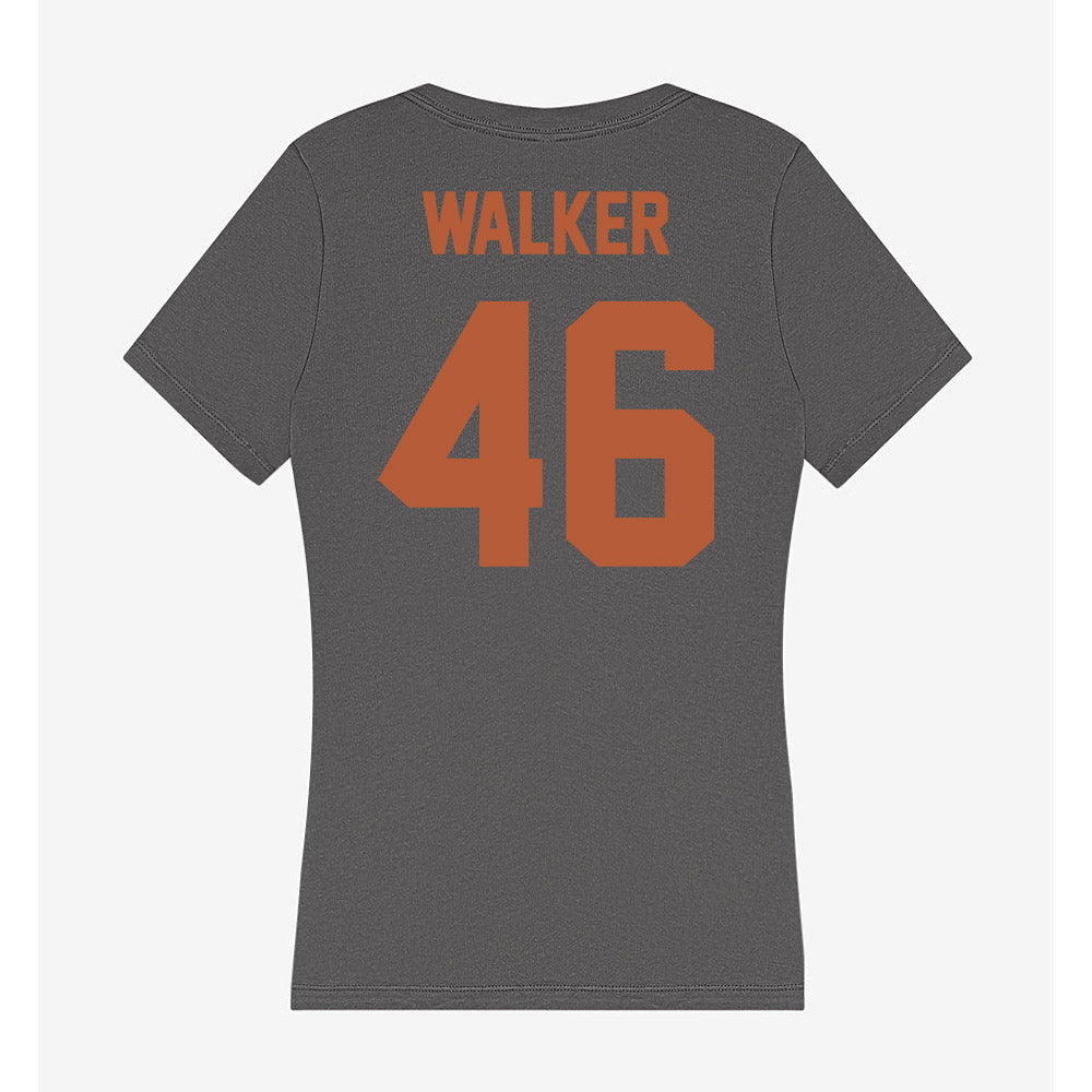 Texas - NCAA Baseball : Ethan Walker - Women's V-Neck T-Shirt-1
