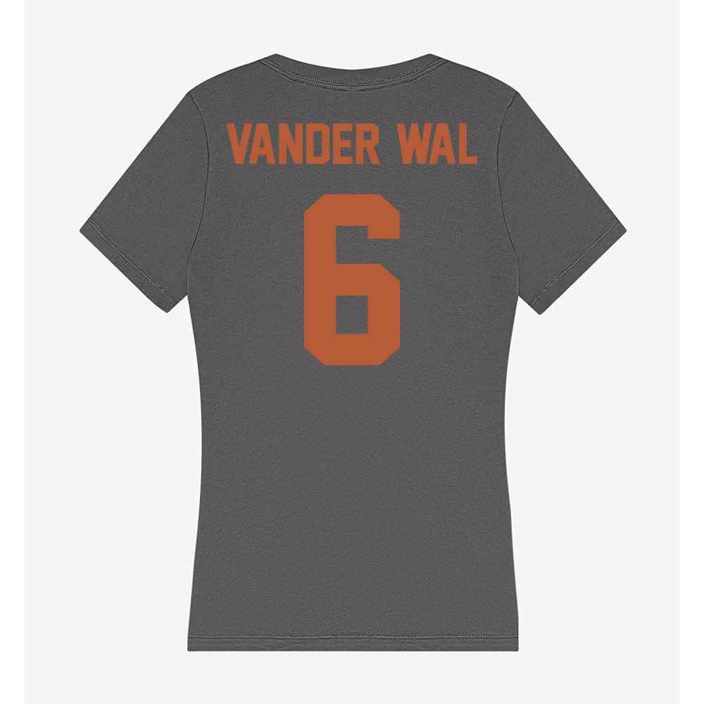 Texas - NCAA Women's Volleyball : Abby Vander Wal - Women's V-Neck T-Shirt-1