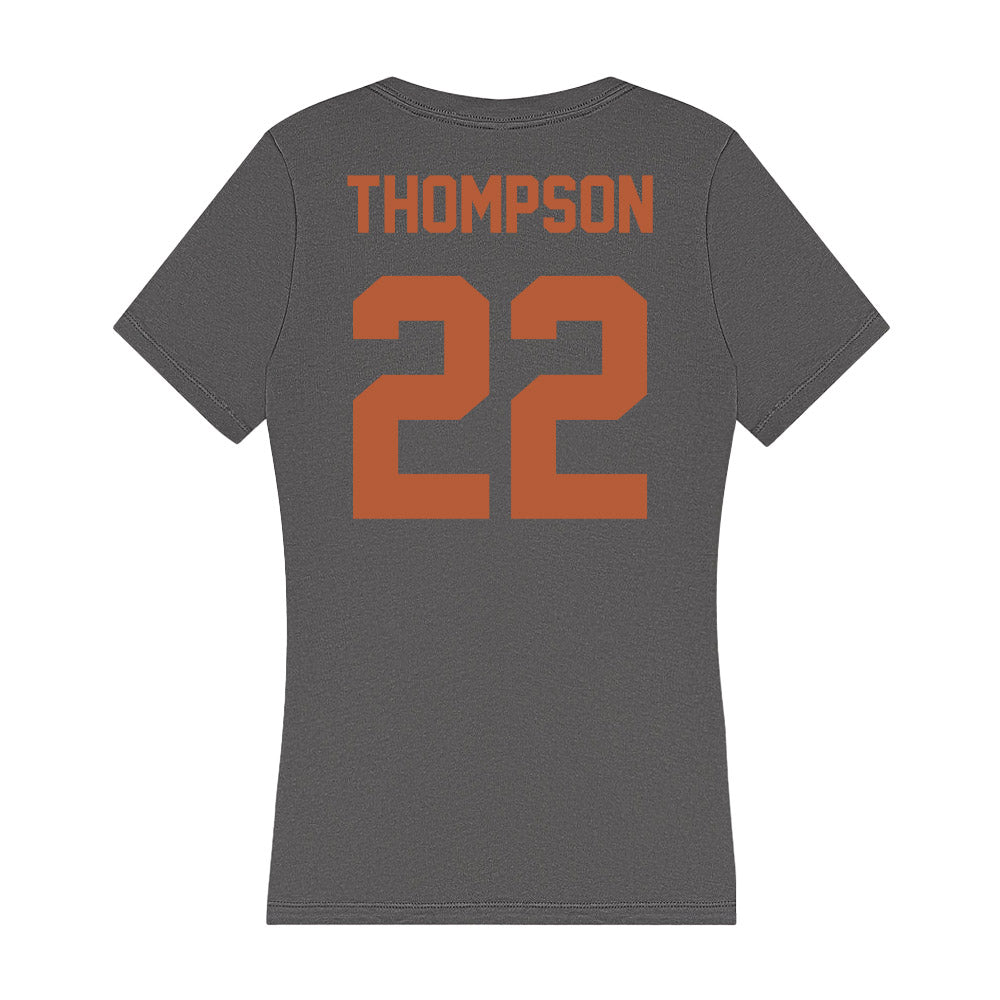 Texas - NCAA Women's Soccer : Breana Thompson - Women's V-Neck T-Shirt-1