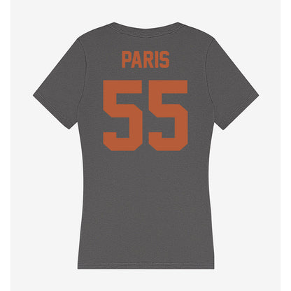 Texas - NCAA Baseball : Jack Paris - Women's V-Neck T-Shirt-1