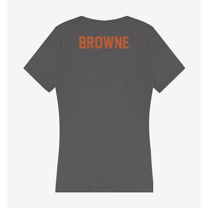 Texas - NCAA Women's Track & Field : Mackenize Browne - Women's V-Neck T-Shirt-1