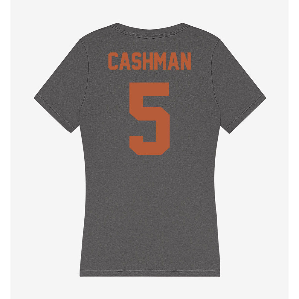 Texas - NCAA Women's Soccer : Ava Cashman - Women's V-Neck T-Shirt-1