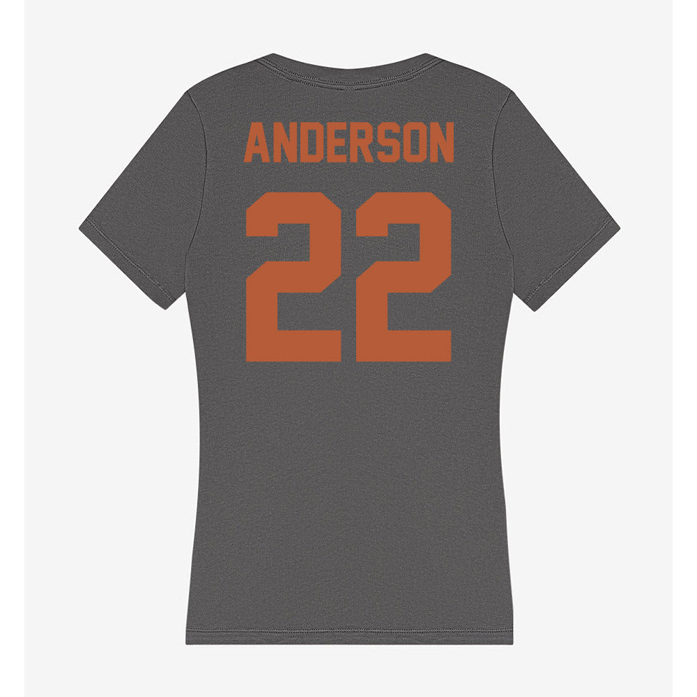 Texas - NCAA Women's Volleyball : Henley Anderson - Women's V-Neck T-Shirt-1