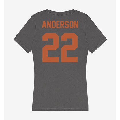 Texas - NCAA Women's Volleyball : Henley Anderson - Women's V-Neck T-Shirt-1