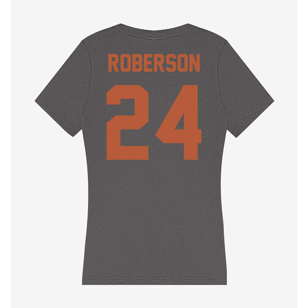 Texas - NCAA Football : Warren Roberson - Classic Shersey Women's V-Neck T-Shirt-1