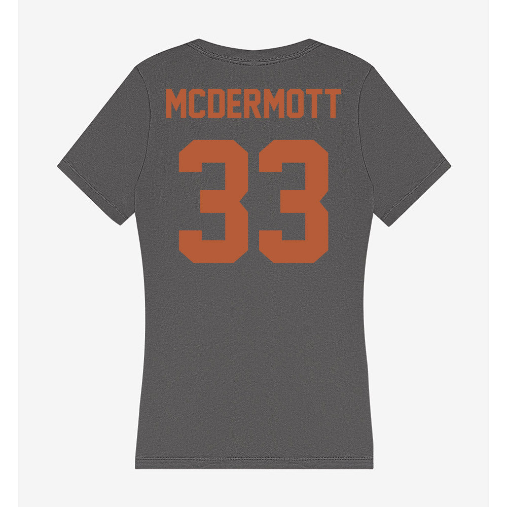 Texas - NCAA Men's Basketball : Anthon McDermott - Women's V-Neck T-Shirt-1