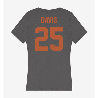Texas - NCAA Football : Toray Davis - Women's V-Neck T-Shirt-1