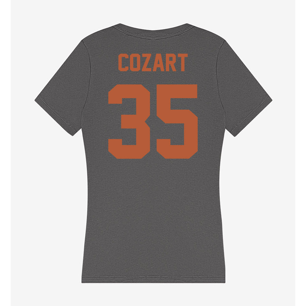 Texas - NCAA Baseball : Sam Cozart - Women's V-Neck T-Shirt-1