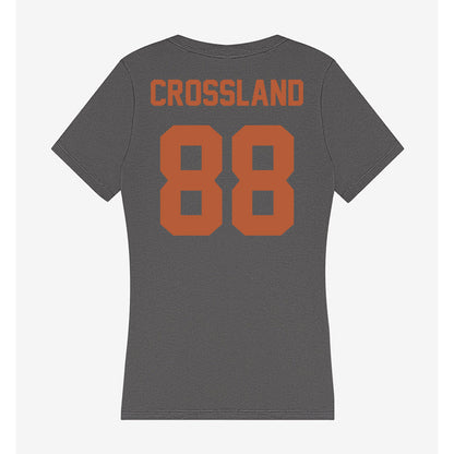 Texas - NCAA Baseball : Brett Crossland - Women's V-Neck T-Shirt-1