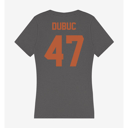 Texas - NCAA Football : Trey Dubuc - Women's V-Neck T-Shirt-1