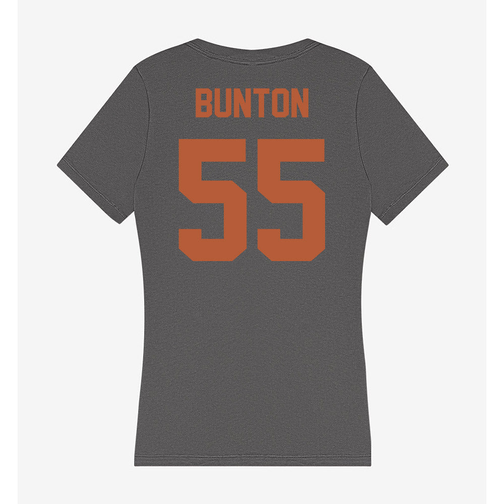 Texas - NCAA Women's Volleyball : Nya Bunton - Women's V-Neck T-Shirt-1