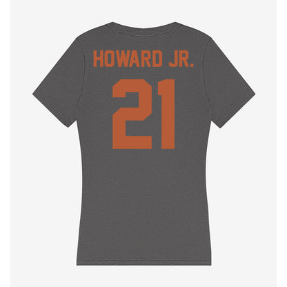 Texas - NCAA Football : Hayward Howard Jr. - Women's V-Neck T-Shirt-1