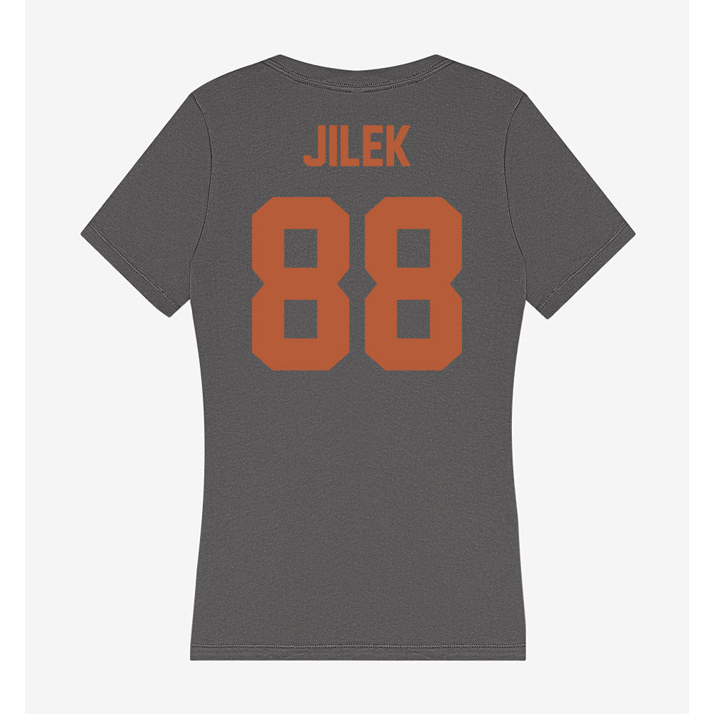 Texas - NCAA Football : Charlie Jilek - Women's V-Neck T-Shirt-1