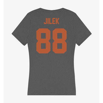 Texas - NCAA Football : Charlie Jilek - Women's V-Neck T-Shirt-1