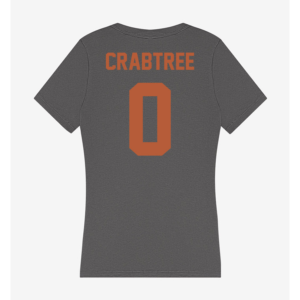 Texas - NCAA Softball : Caigan Crabtree - Women's V-Neck T-Shirt-1