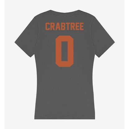Texas - NCAA Softball : Caigan Crabtree - Women's V-Neck T-Shirt-1