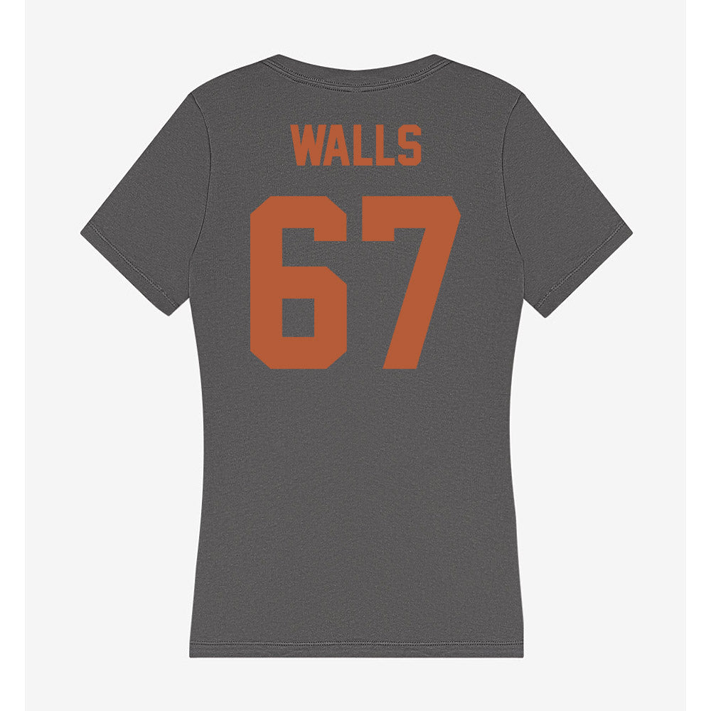 Texas - NCAA Baseball : Brody Walls - Women's V-Neck T-Shirt-1