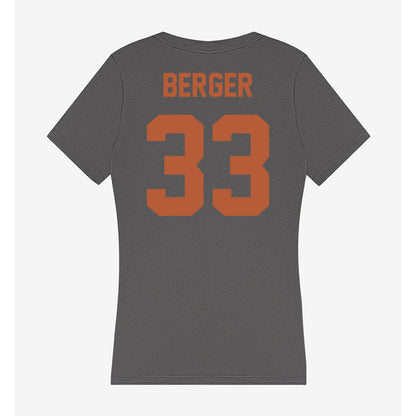 Texas - NCAA Football : Carson Berger - Women's V-Neck T-Shirt-1