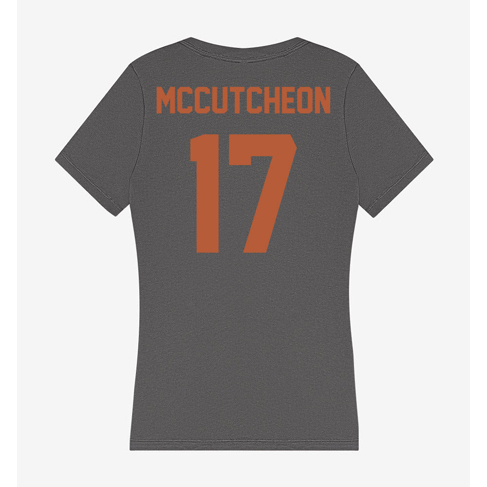 Texas - NCAA Football : Daylan McCutcheon - Women's V-Neck T-Shirt-1