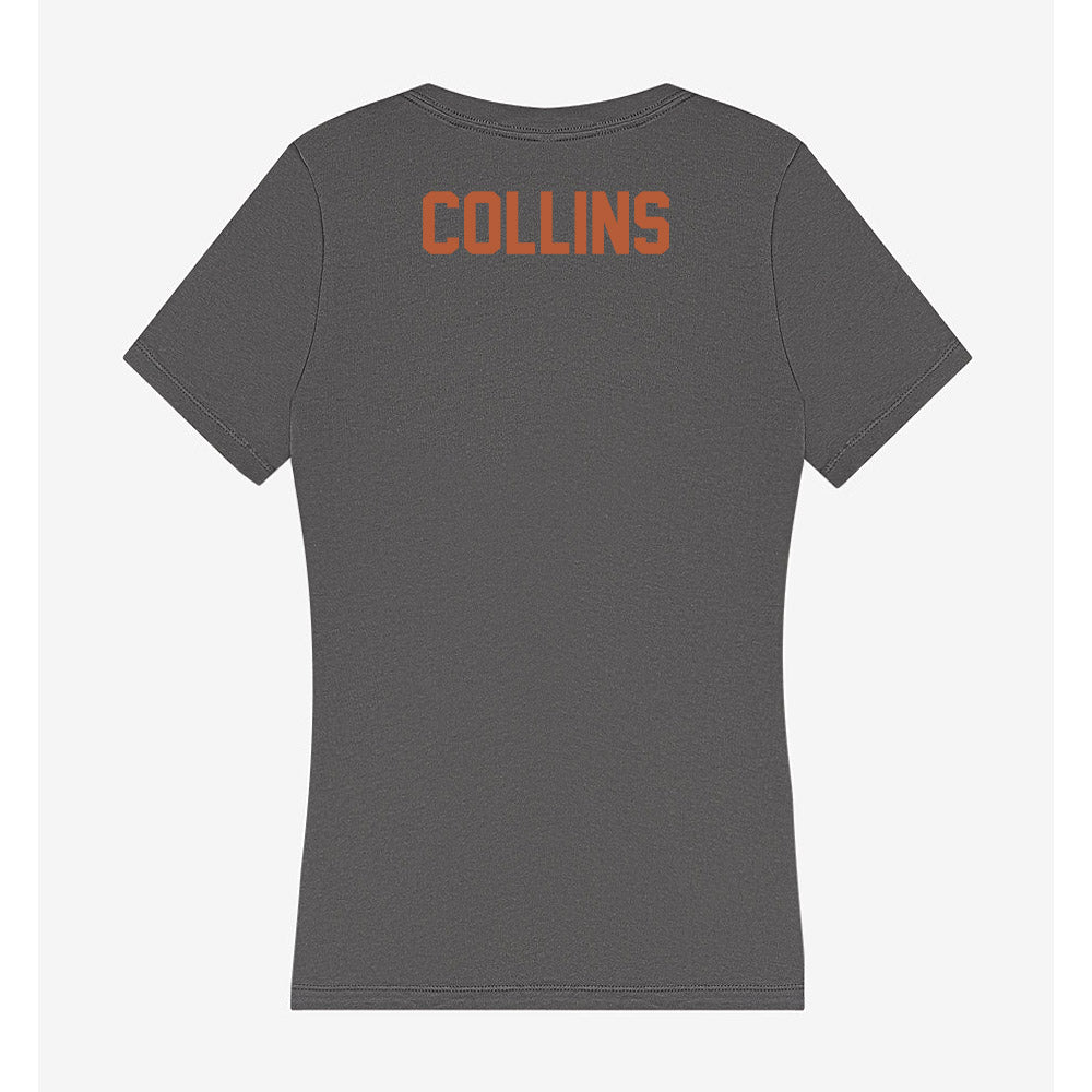 Texas - NCAA Women's Track & Field : Mackenzie Collins - Women's V-Neck T-Shirt-1