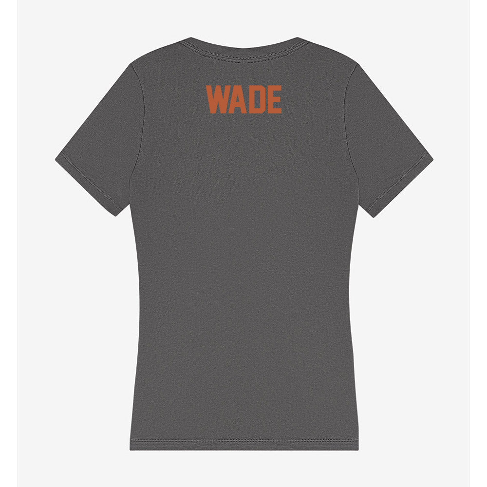 Texas - NCAA Women's Track & Field : Emma Wade - Women's V-Neck T-Shirt-1